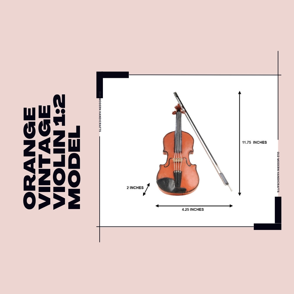 Orange Vintage Violin 1:2