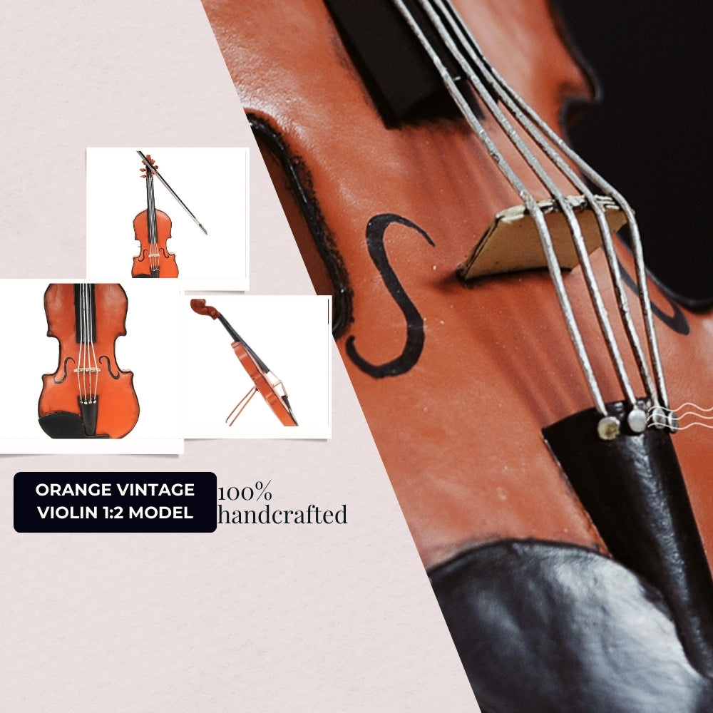 Orange Vintage Violin 1:2