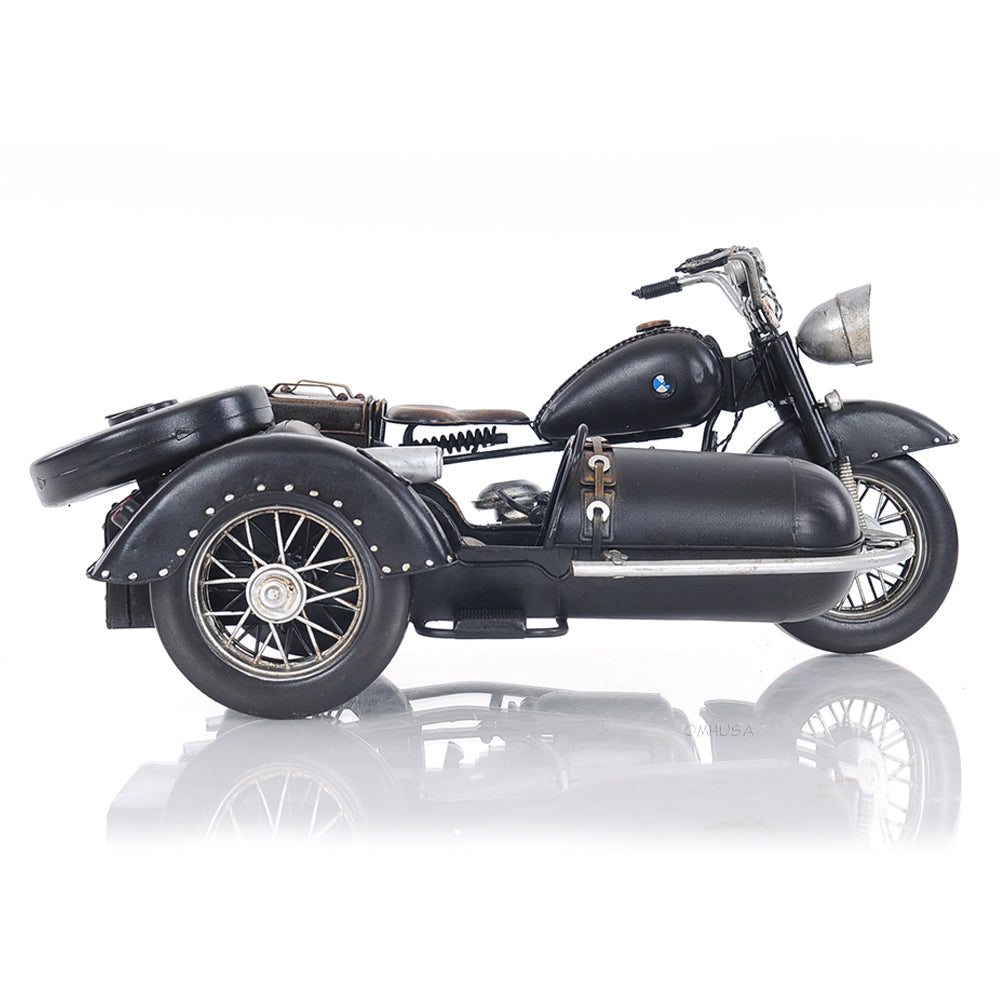 Black Vintage Motorcycle