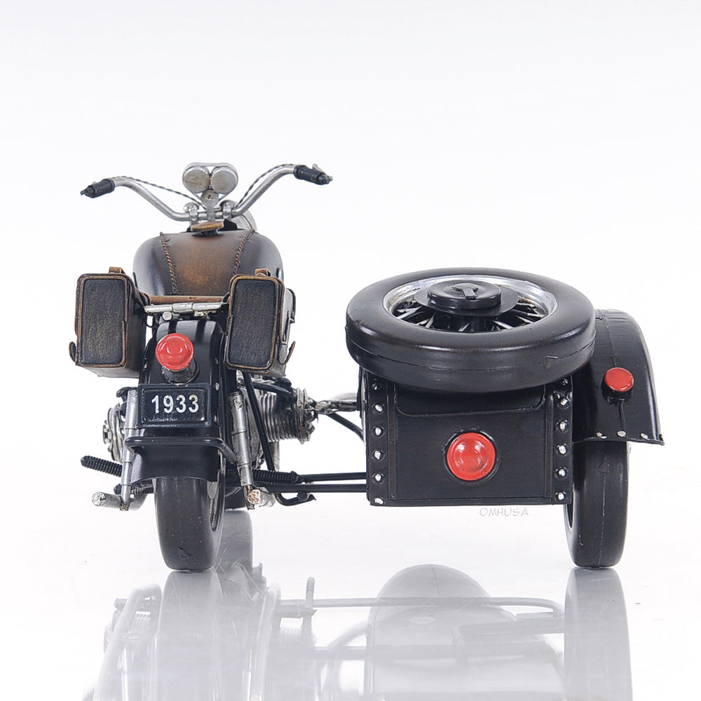 Black Vintage Motorcycle