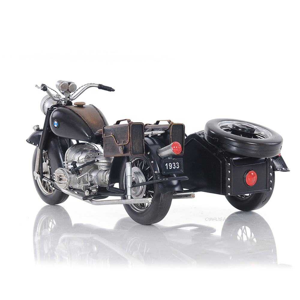Black Vintage Motorcycle