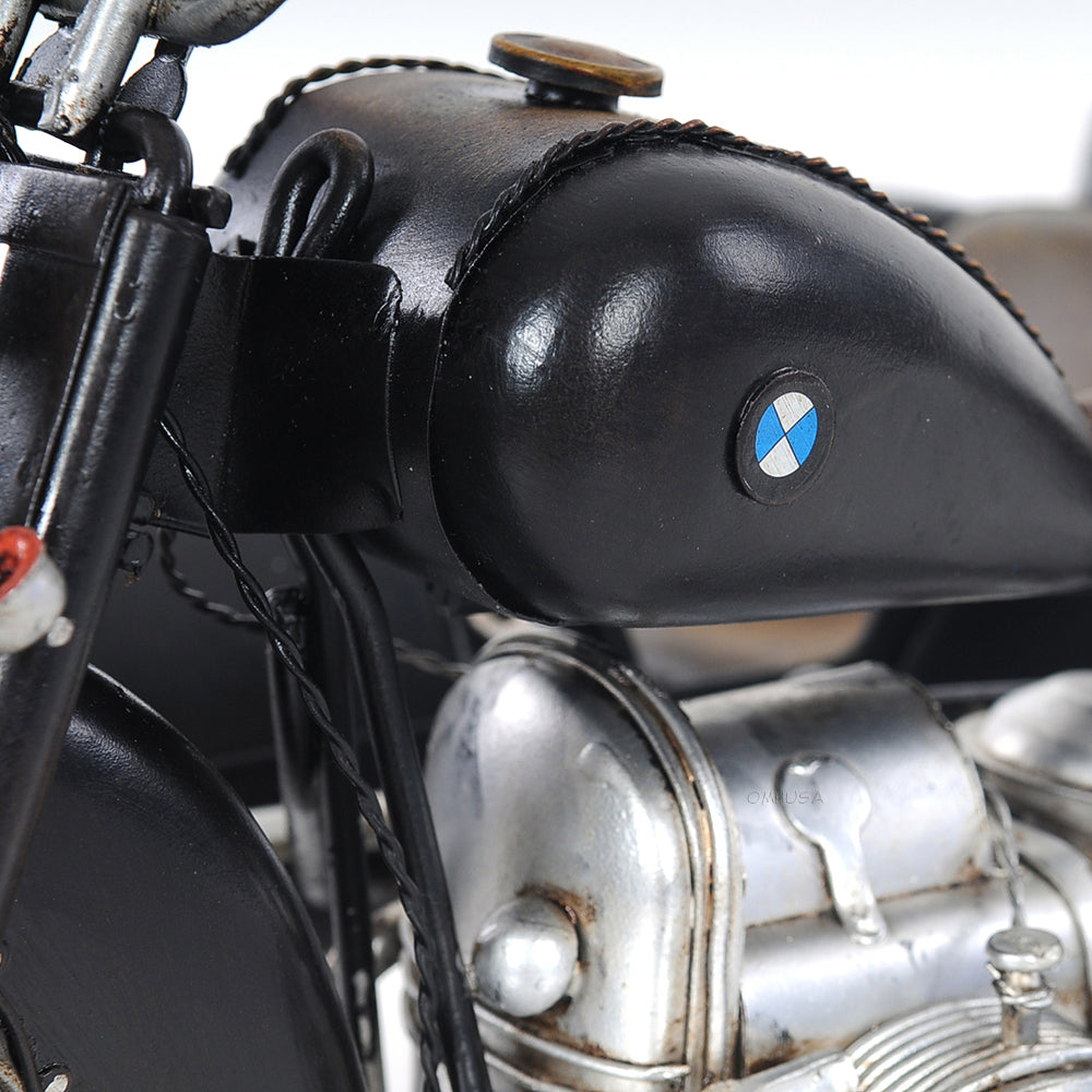 Black Vintage Motorcycle