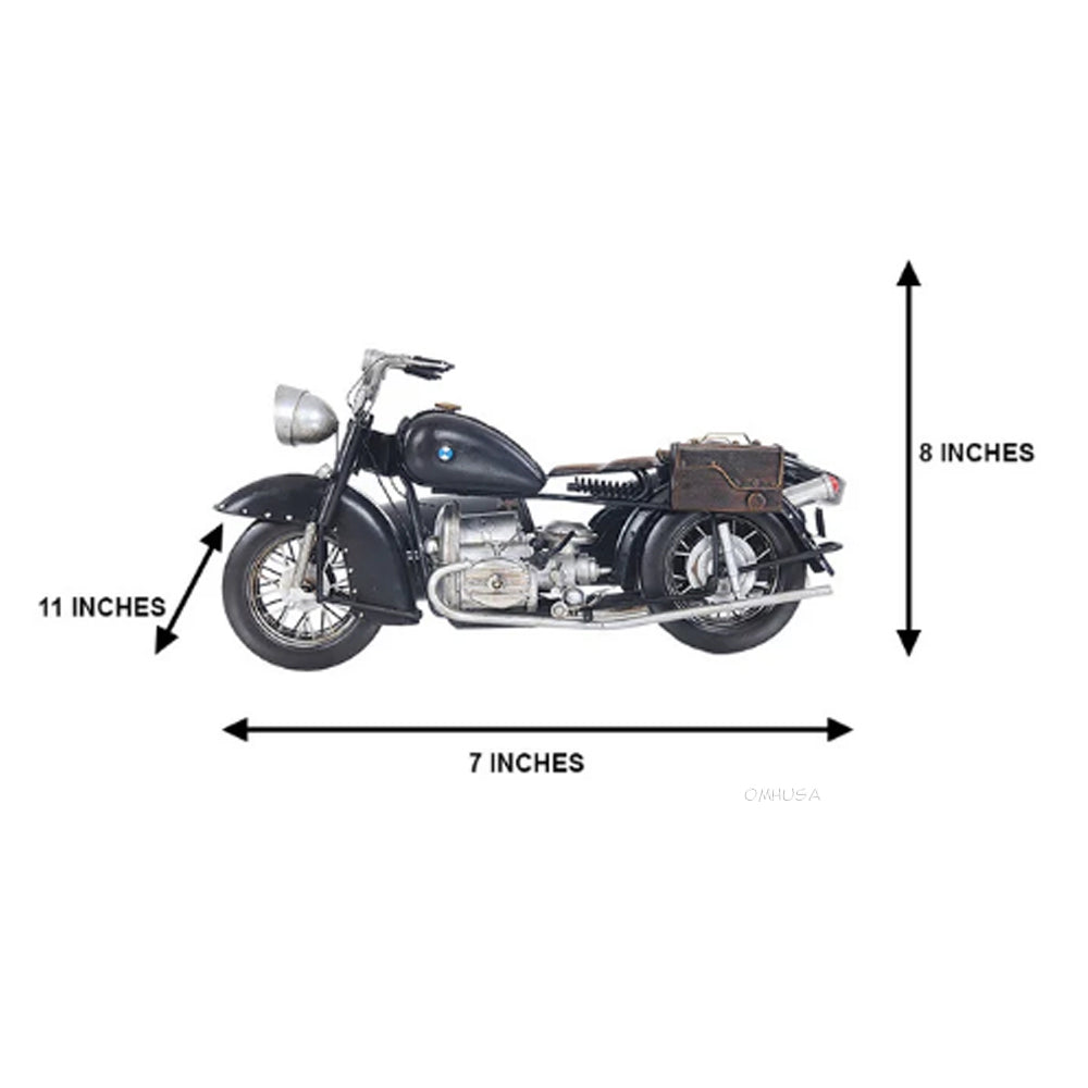 Black Vintage Motorcycle