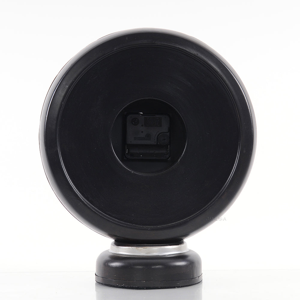 Black Gasoline 66 Gas Pump Clock