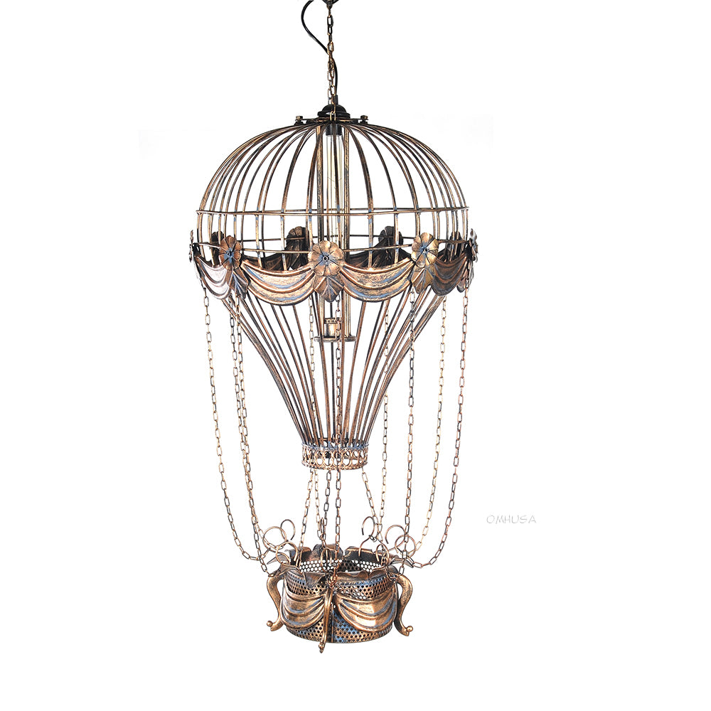 Vintage Hot Air Balloon Pendant