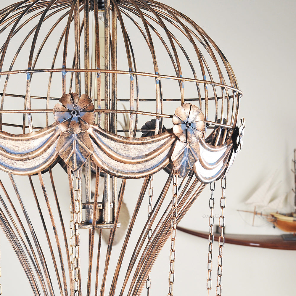 Vintage Hot Air Balloon Pendant