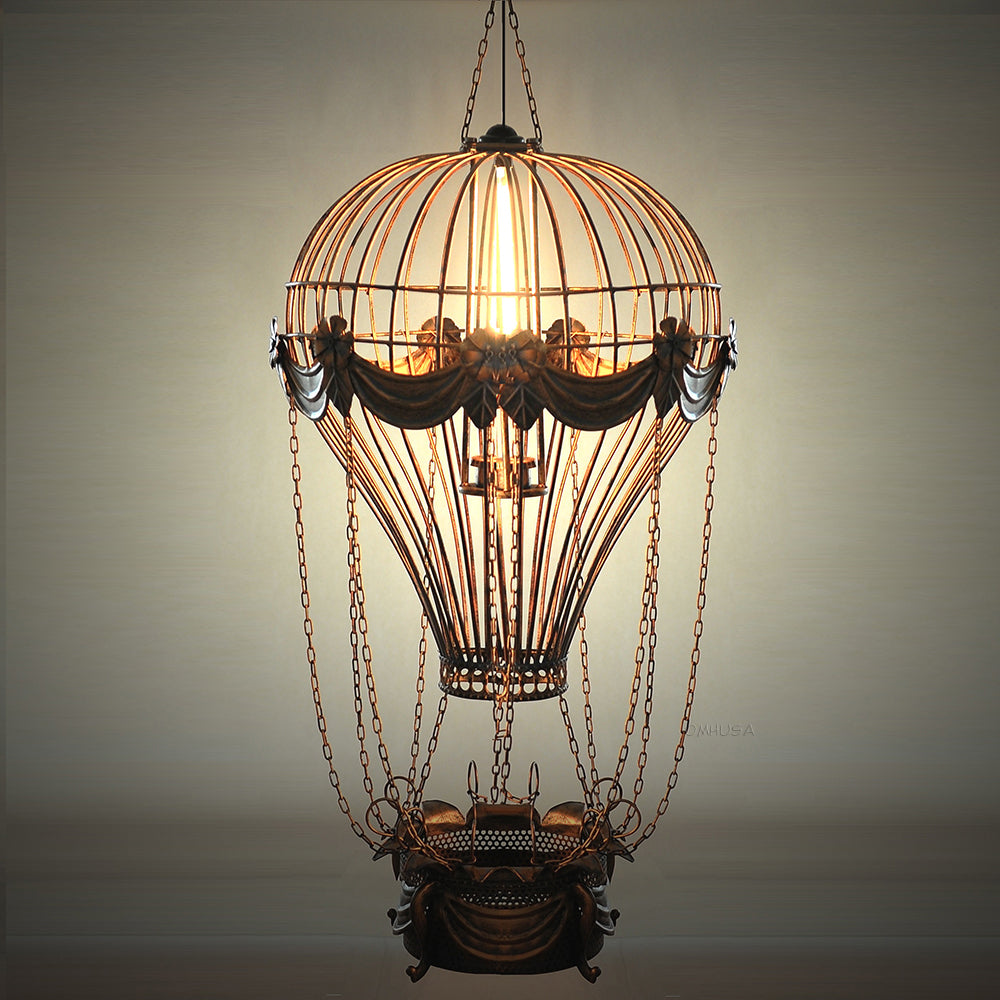 Vintage Hot Air Balloon Pendant