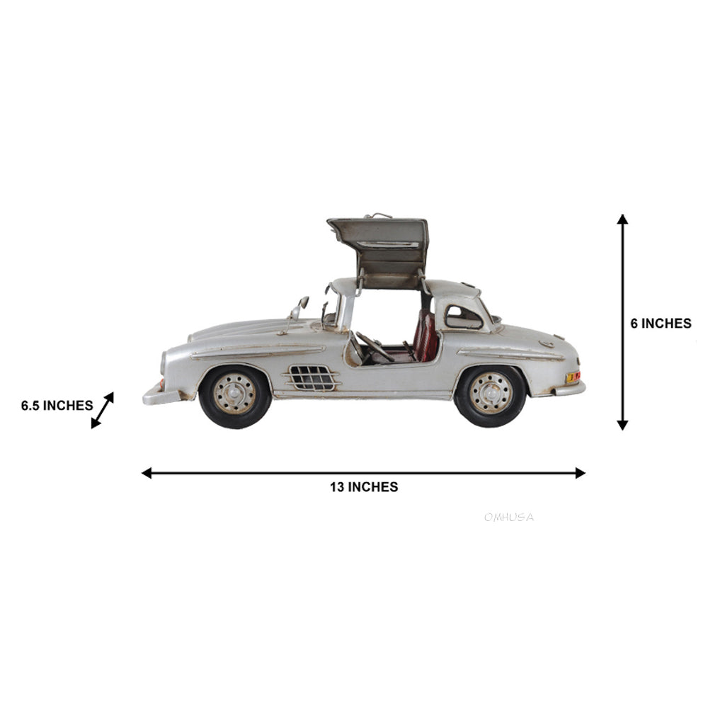 Mercedes Benz 300L Gullwing Silver Model