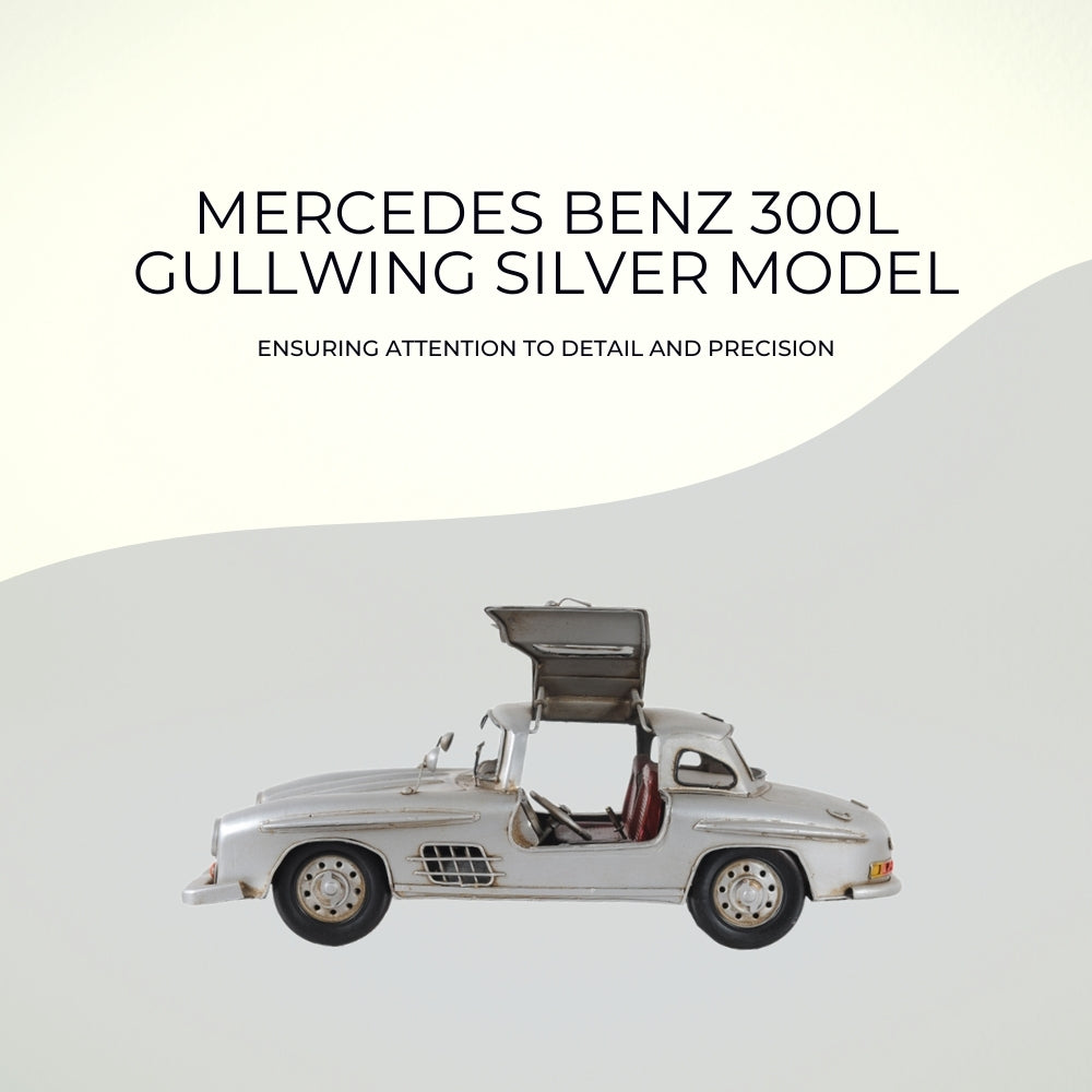 Mercedes Benz 300L Gullwing Silver Model