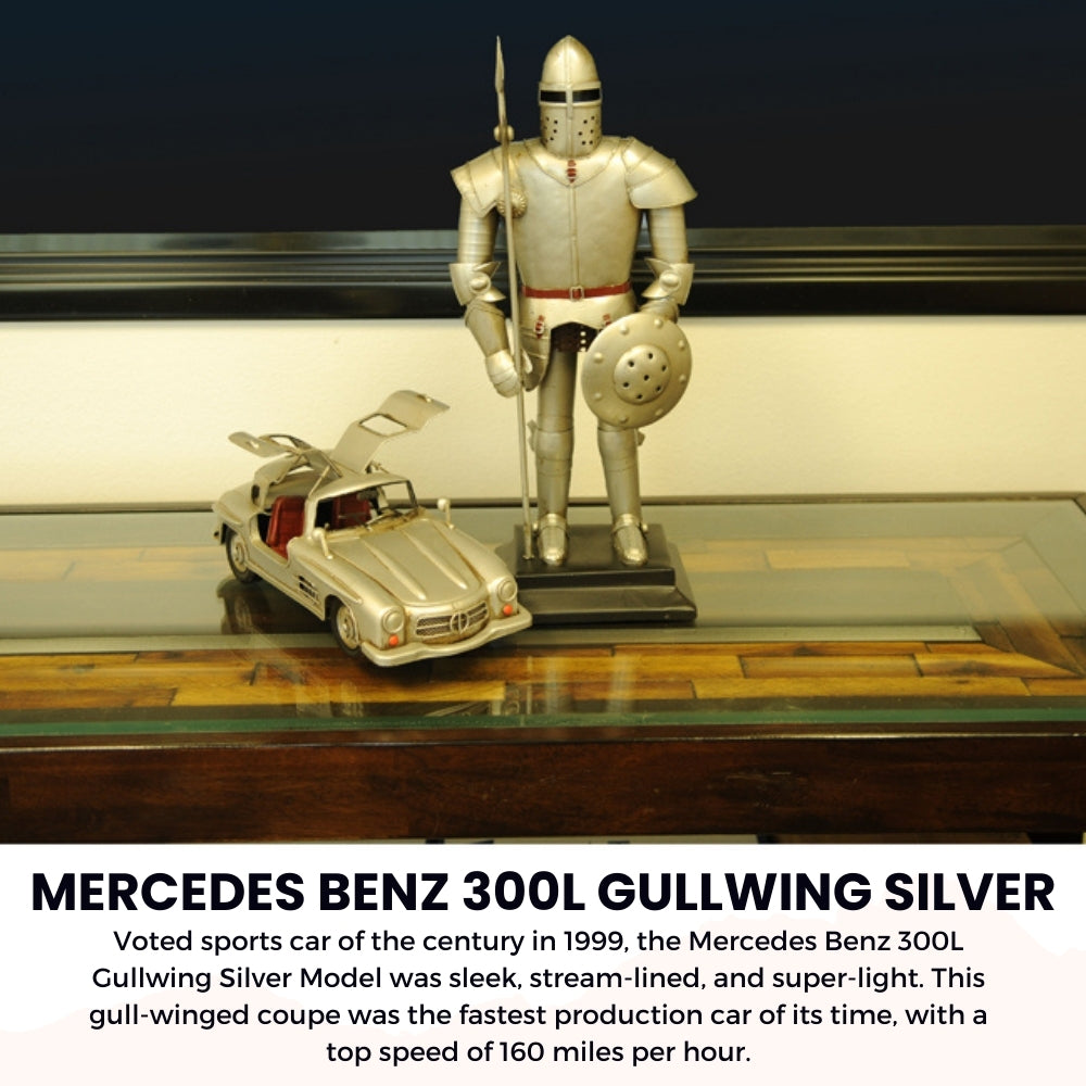 Mercedes Benz 300L Gullwing Silver Model