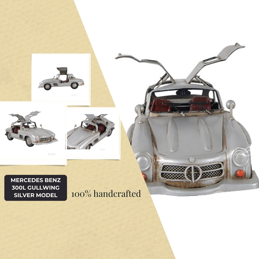 Mercedes Benz 300L Gullwing Silver Model