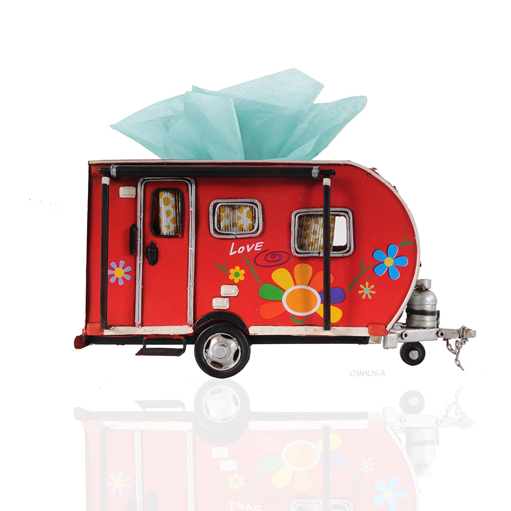 Red Trailer Tissue Holder