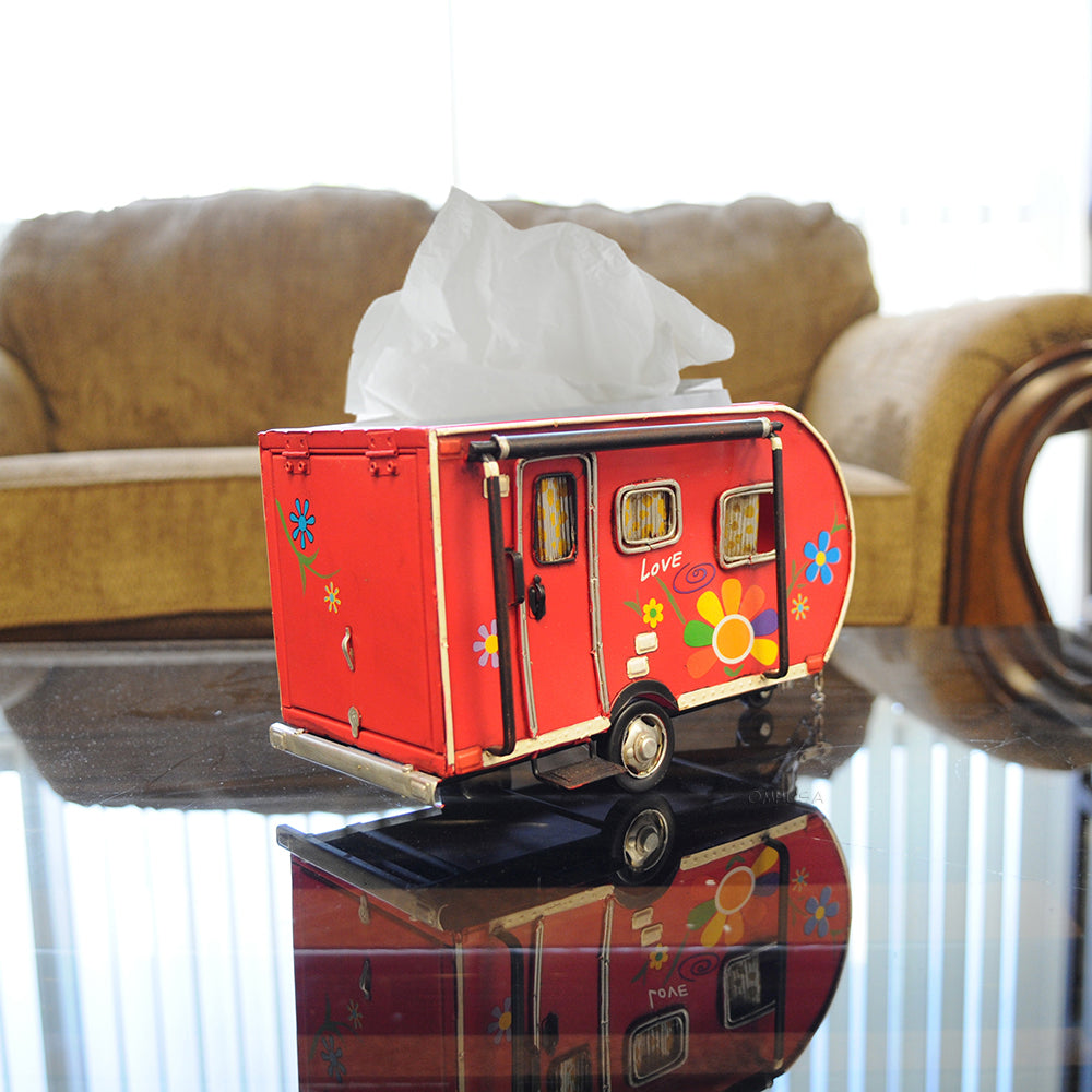 Red Trailer Tissue Holder