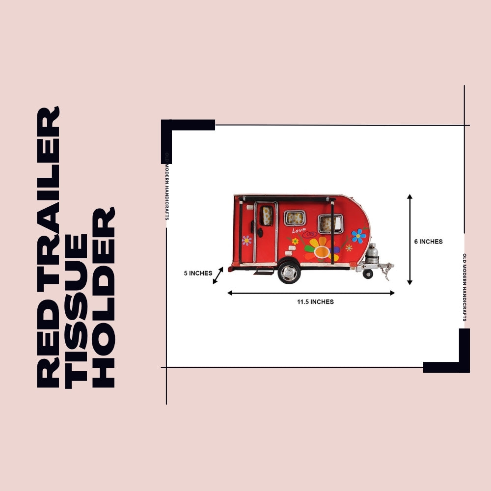 Red Trailer Tissue Holder