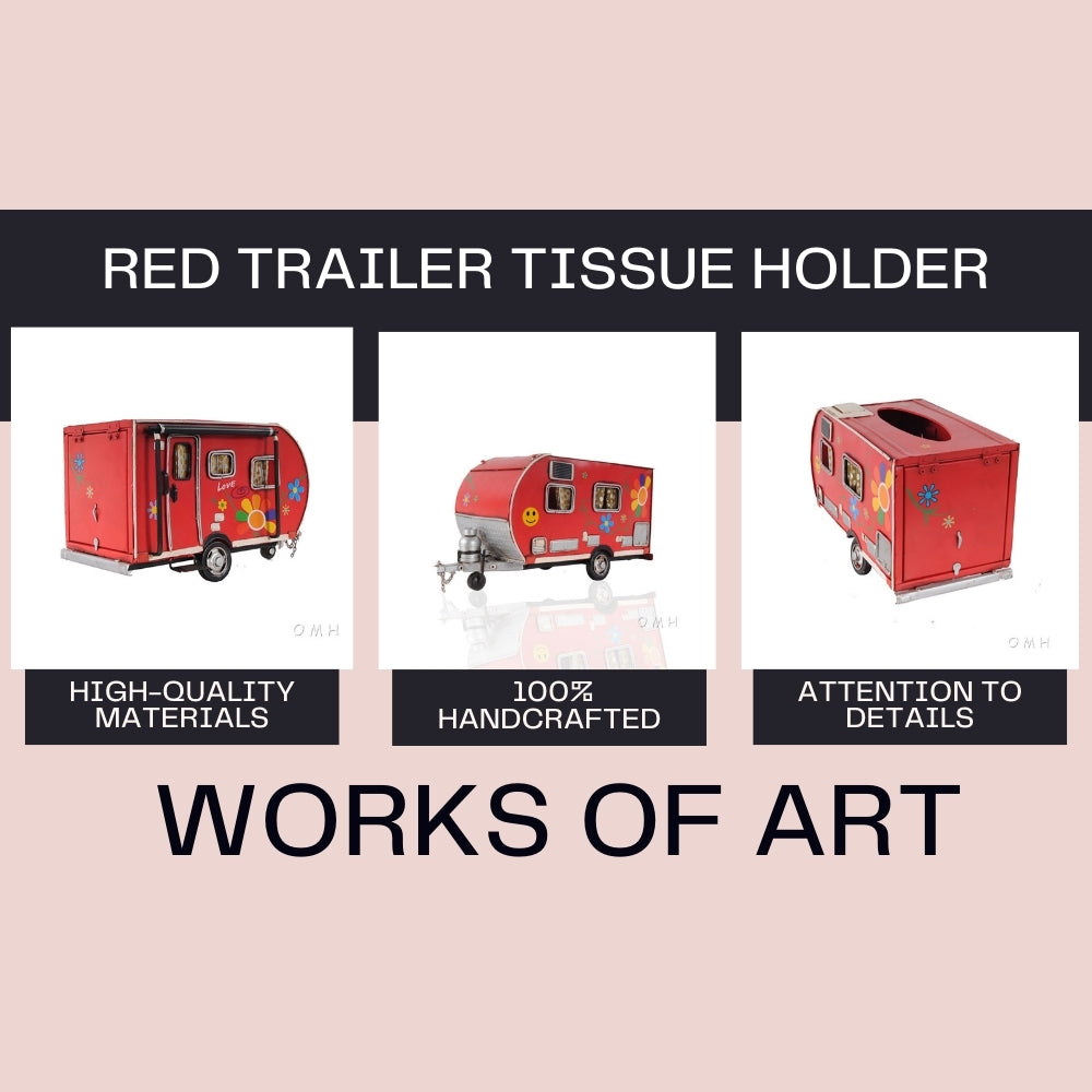 Red Trailer Tissue Holder