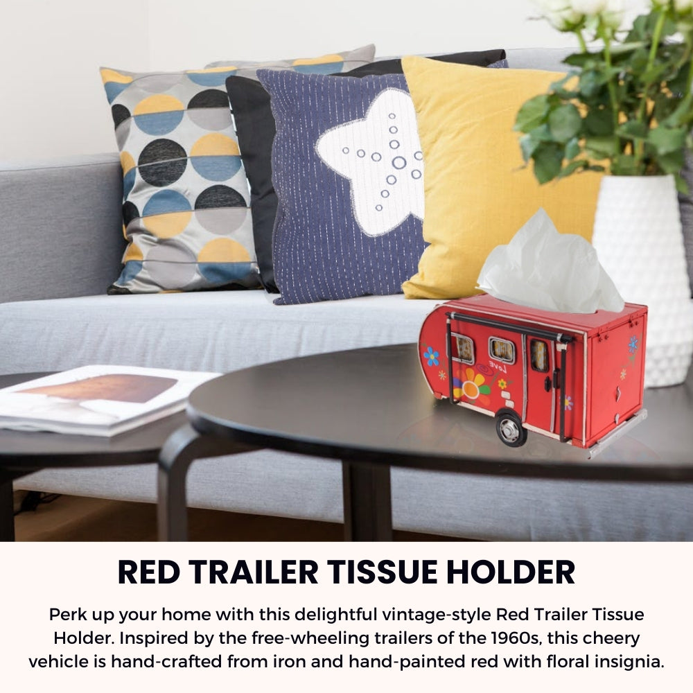 Red Trailer Tissue Holder