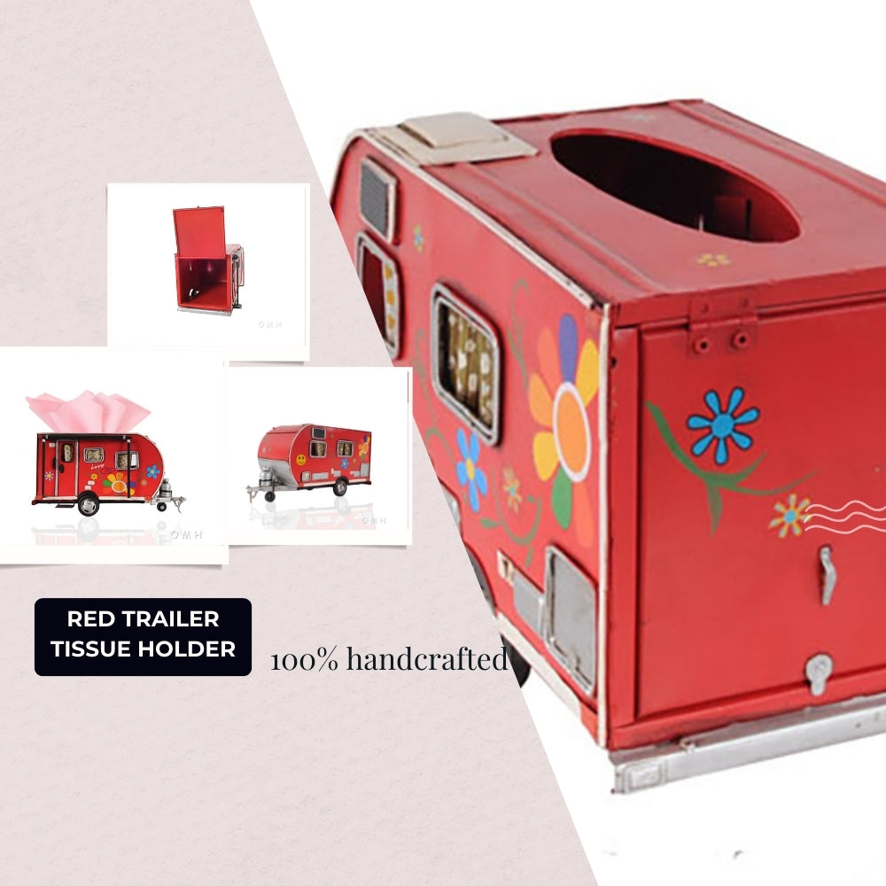 Red Trailer Tissue Holder