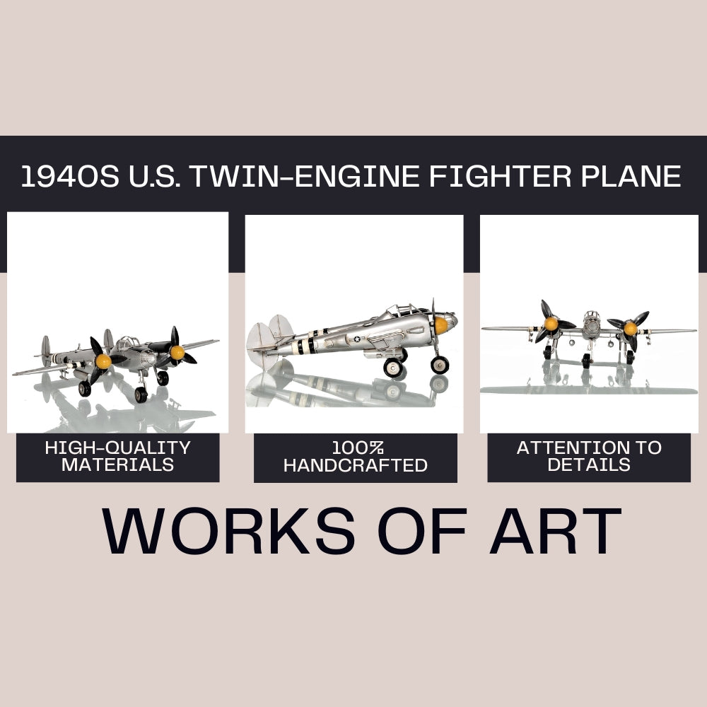 1940s U.S. Twin-Engine Fighter Plane