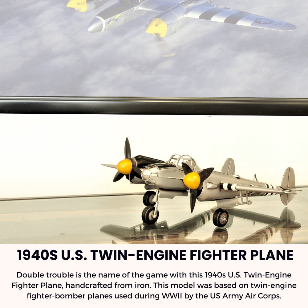 1940s U.S. Twin-Engine Fighter Plane