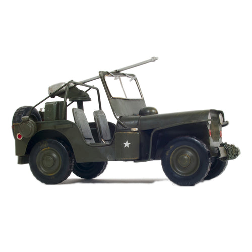 1941 Willys MB Overland Jeep Green Metal Handmade