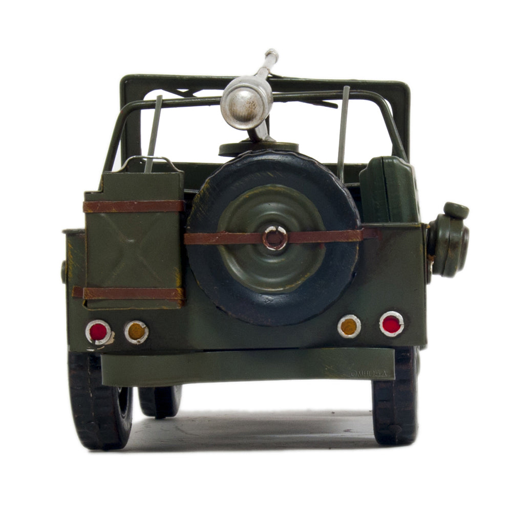 1941 Willys MB Overland Jeep Green Metal Handmade