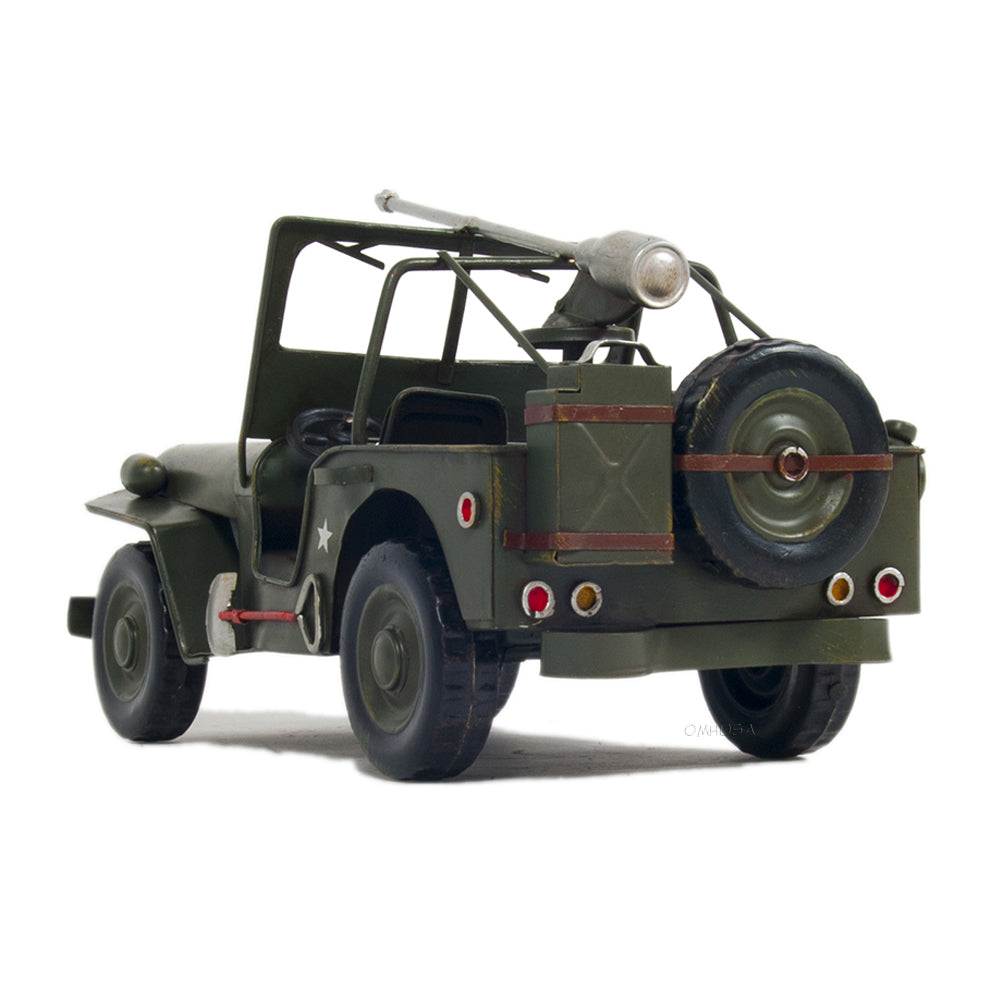 1941 Willys MB Overland Jeep Green Metal Handmade