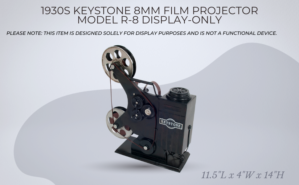 1930s Keystone 8mm Film Projector Model R-8 Display-Only