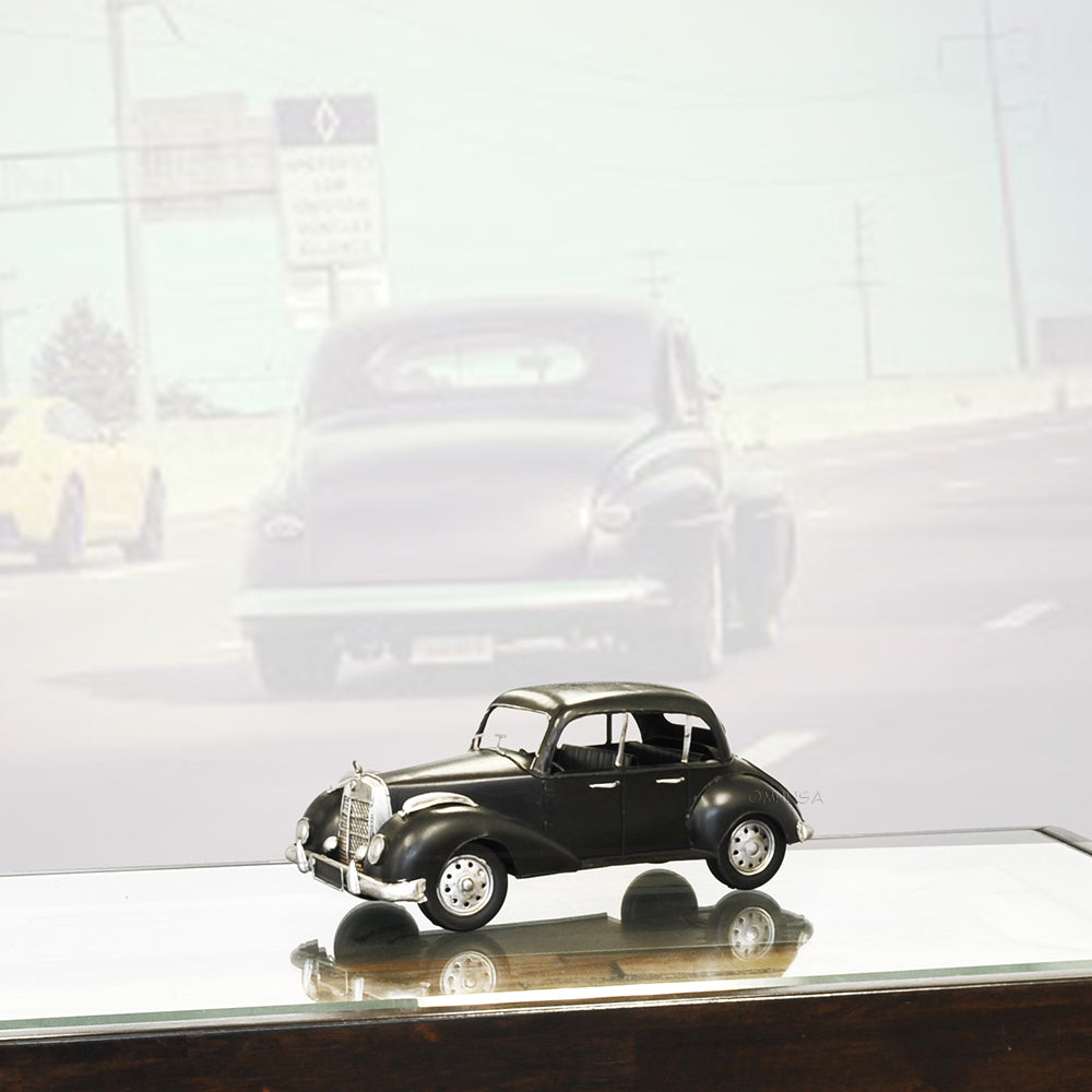 1937 Plymouth P4 Deluxe Black Metal Model Car