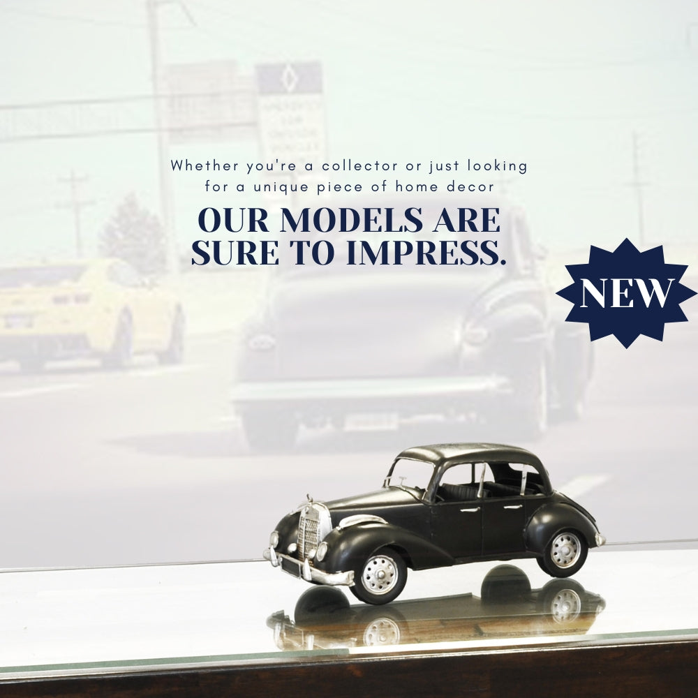 1937 Plymouth P4 Deluxe Black Metal Model Car
