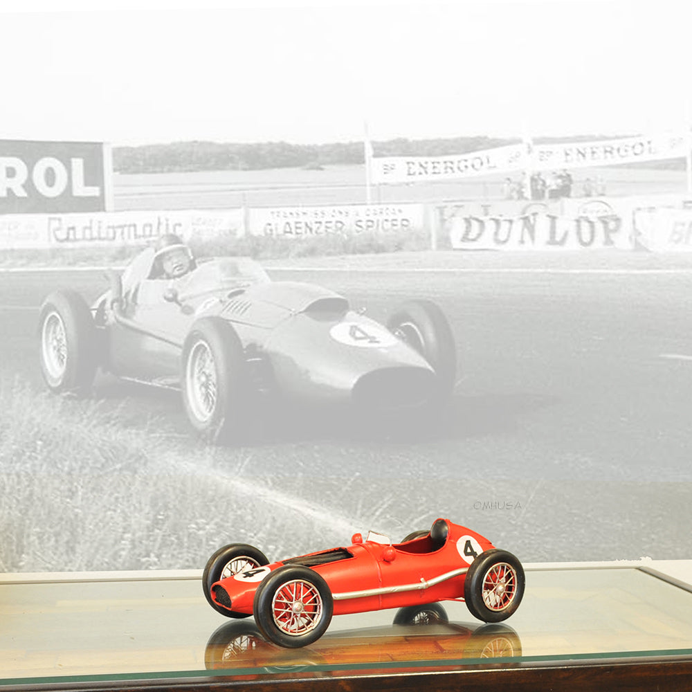 1958 Ferrari 246 F1 Model Red Metal Handmade