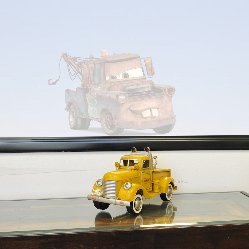 1926 Pennzoil Tow Truck Yellow Metal Handmade