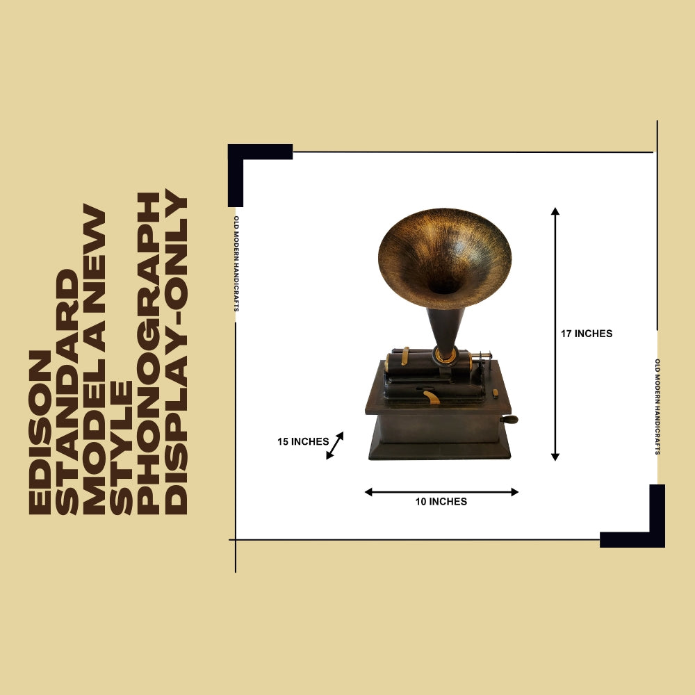 1901 Edison Standard Model A New Style Phonograph Display-Only