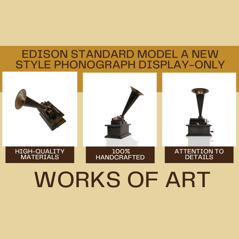 1901 Edison Standard Model A New Style Phonograph Display-Only