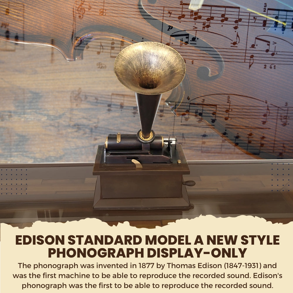 1901 Edison Standard Model A New Style Phonograph Display-Only