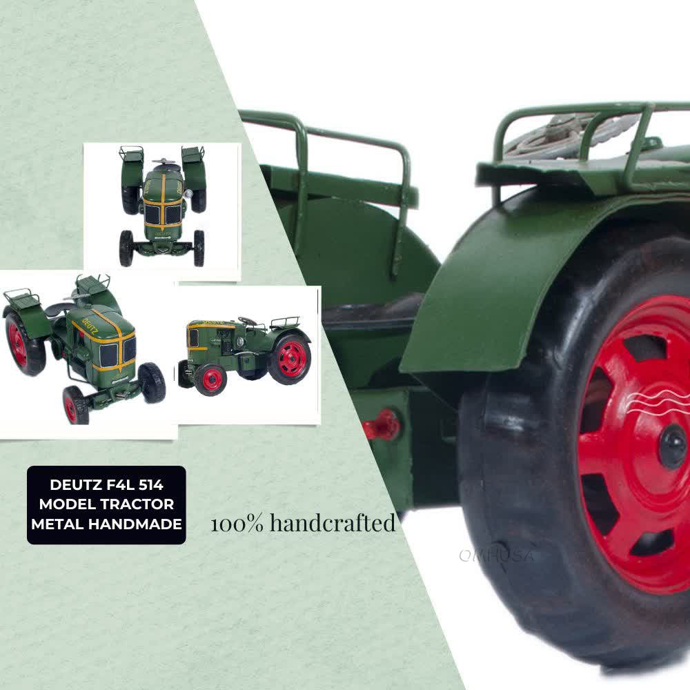 Deutz F4L 514 Model Tractor Metal Handmade
