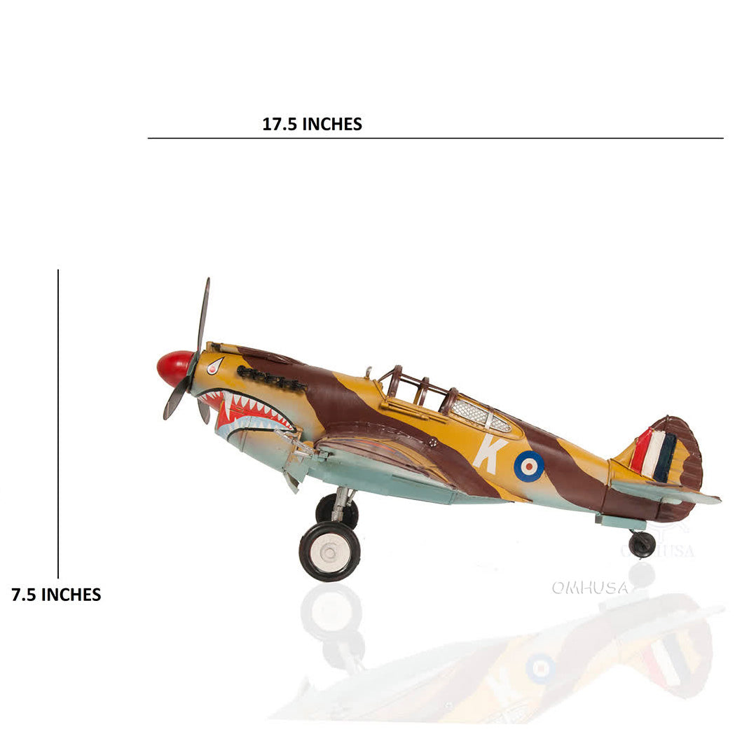 1941 Curtiss Hawk 81A Metal Handmade Scaled Model