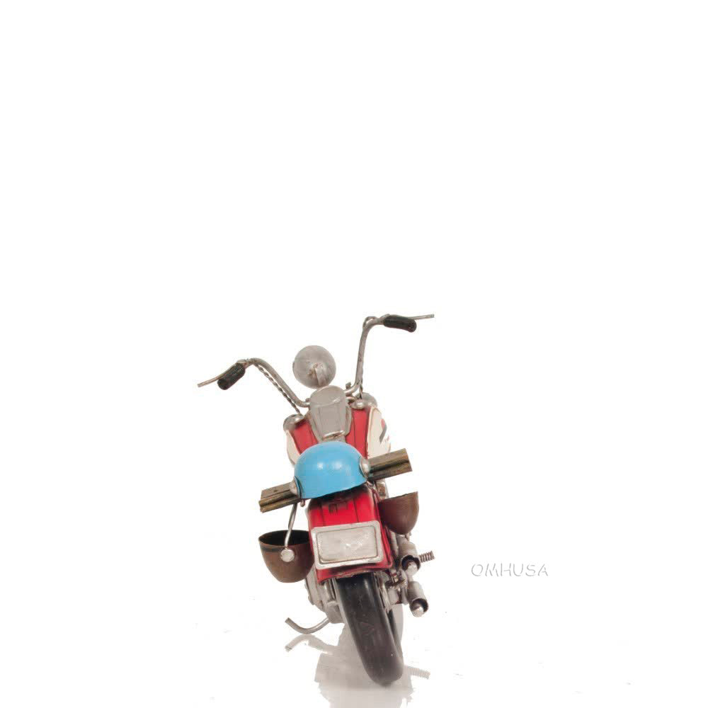 Red Harley-Davidson Motorcycle Metal Handmade
