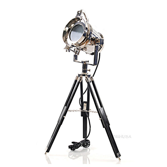 Alum Spot Light On Wooden Stand