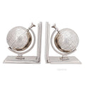 Alum Globe Bookend Set Of Two