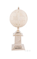 Bone Globe With Aluminum Base