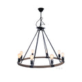 Rope Pendant Lamp - 8 Bulbs