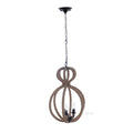 Rope Pendant Lamp - 3 Bulbs