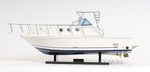 Well Craft — Modern Luxury Cruiser Model (29 in / 74 cm, Mahogany & Teak, High-Gloss Finish)