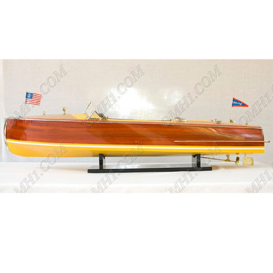 Chris Craft Riviera 1954 Painted Medium Speedboat Model