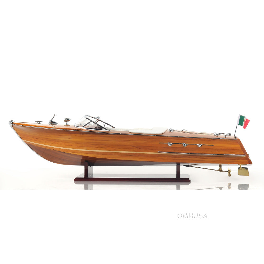 Riva Ariston — Italian Luxury Speedboat Model (35 in / 89 cm, Hand-Polished Mahogany & Chrome)