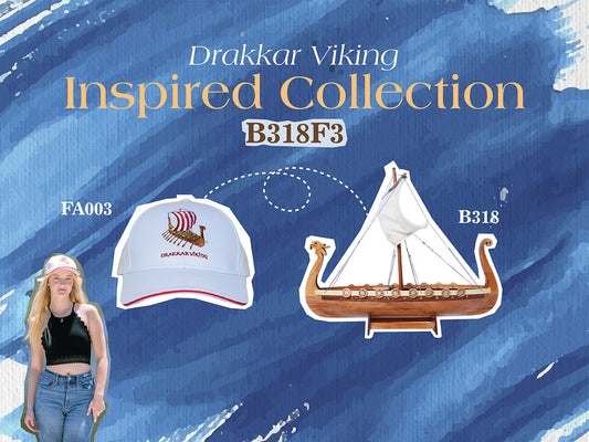Captivating Drakkar Viking Combo: A Model Ship and Legendary Hat