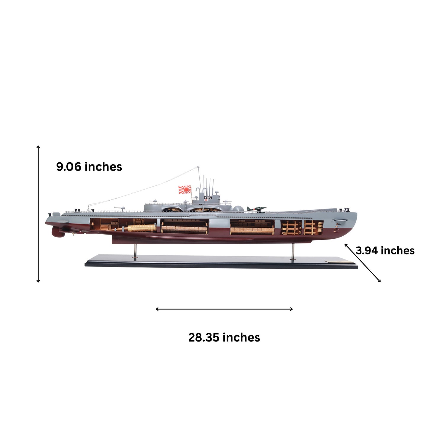 Submarine Cutaway 28 inches