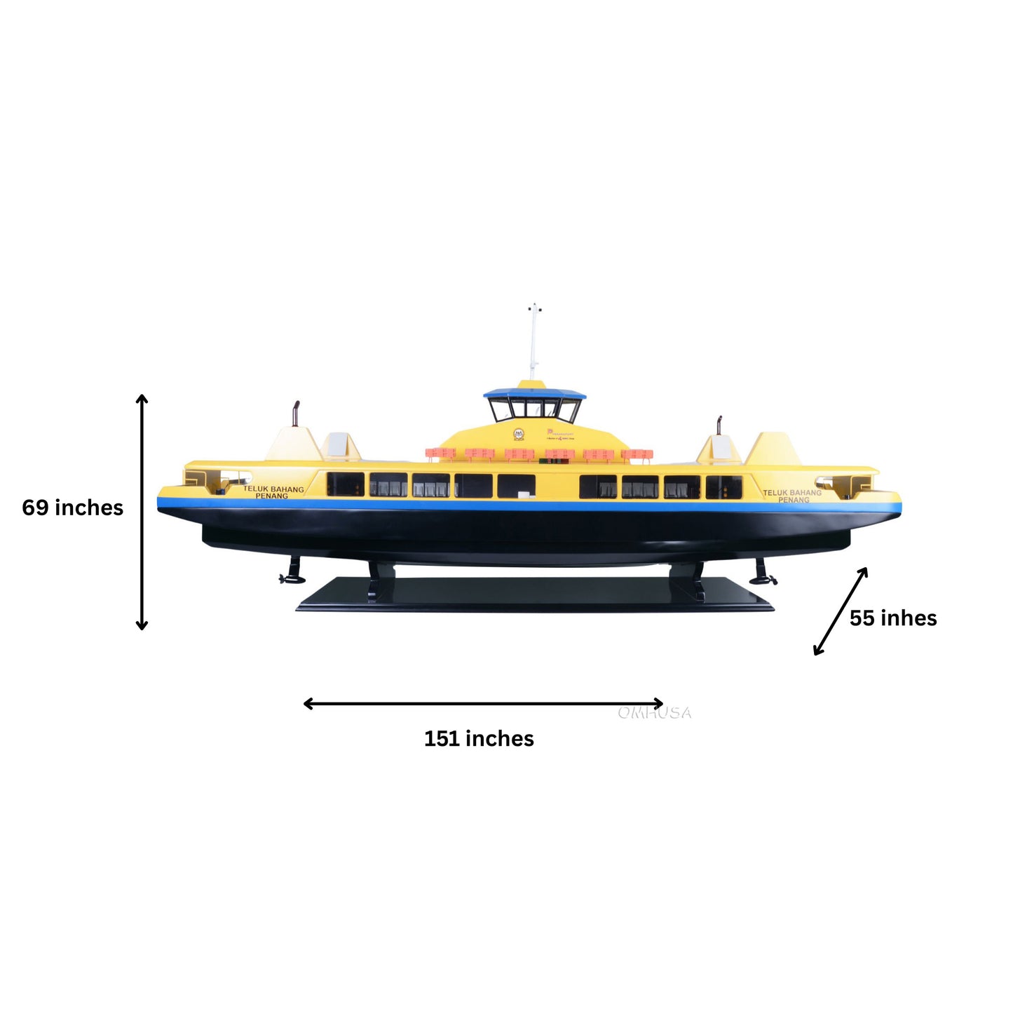 Replica Catamarn Parasarana Ferry model