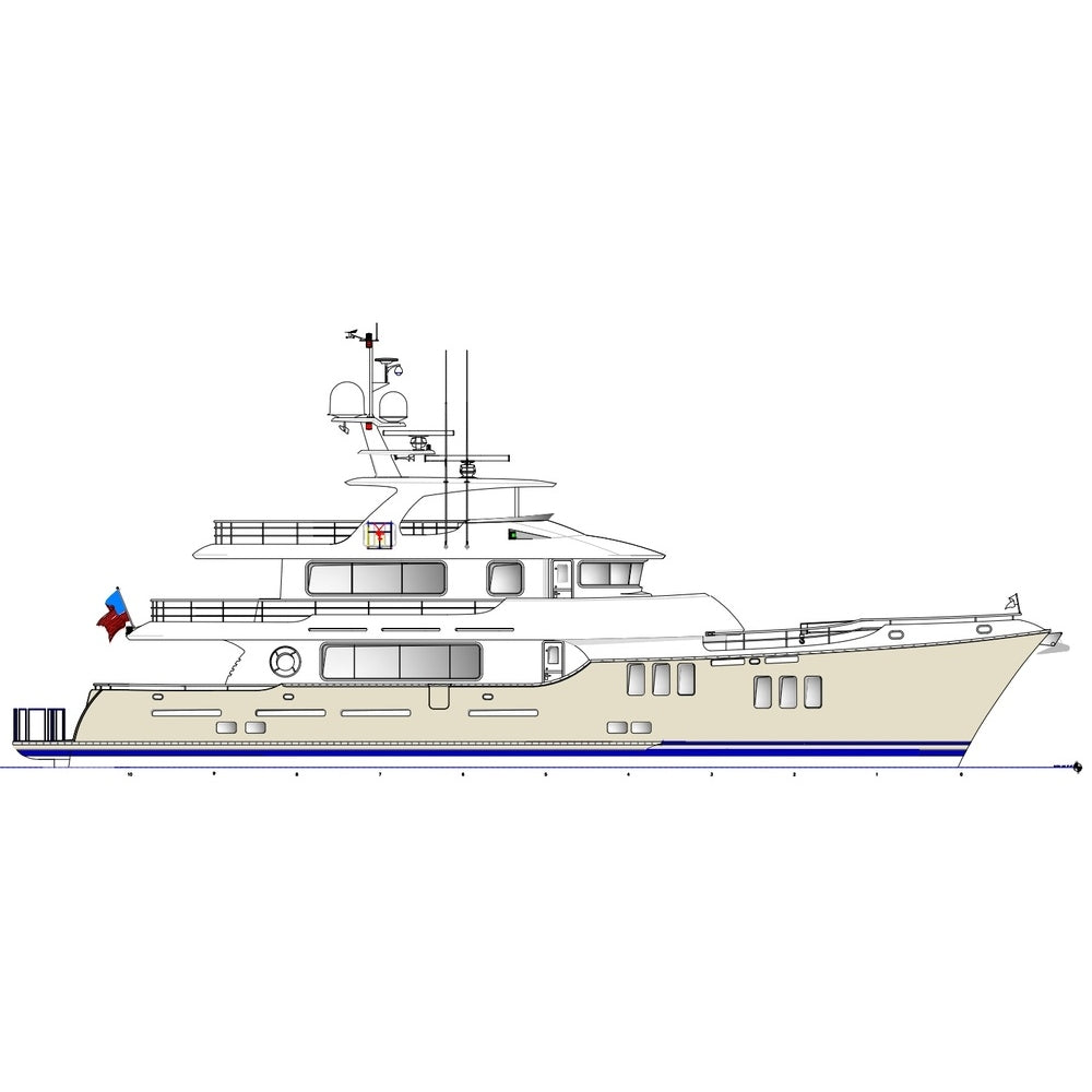 American Nordhavn 96 30 Inches Ship Model