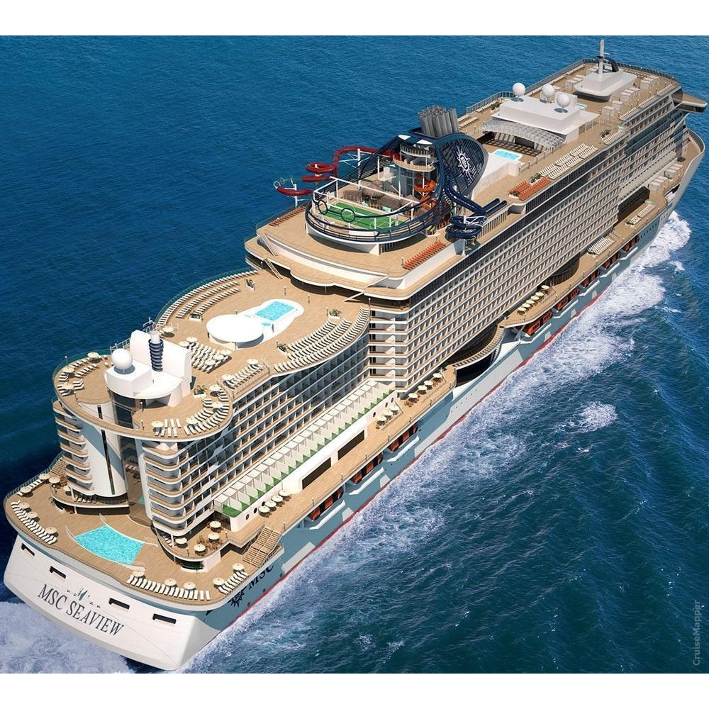 Italian MSC Seascape (Seaside EVO-Class) Cruise Ship 30 Inches Model
